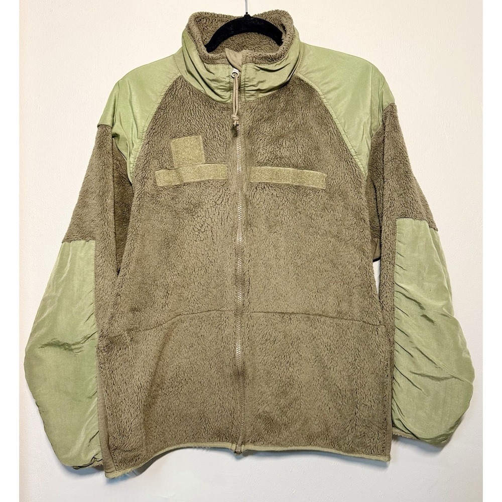 US Military Gen III Polartec Jacket Size L Short Coyote Tan Fleece Cold Weather